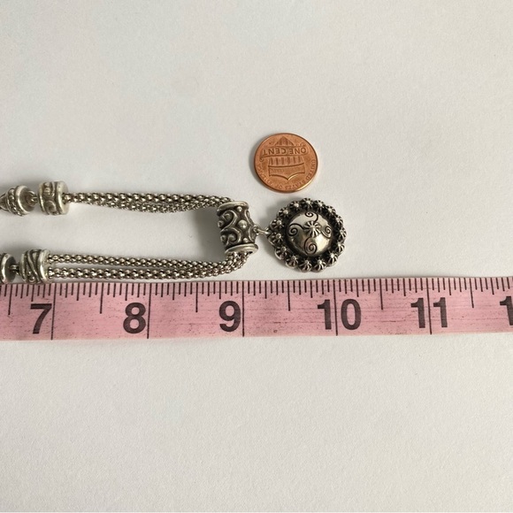 Brighton Silver Necklace with Ornate Round Pendant - Picture 9 of 9